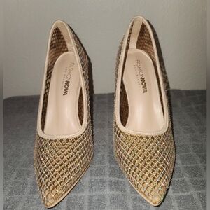 Bling Nude stilettos